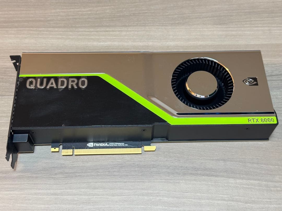 NVIDIA Quadro RTX8000 48GB 中古グラフィックボード