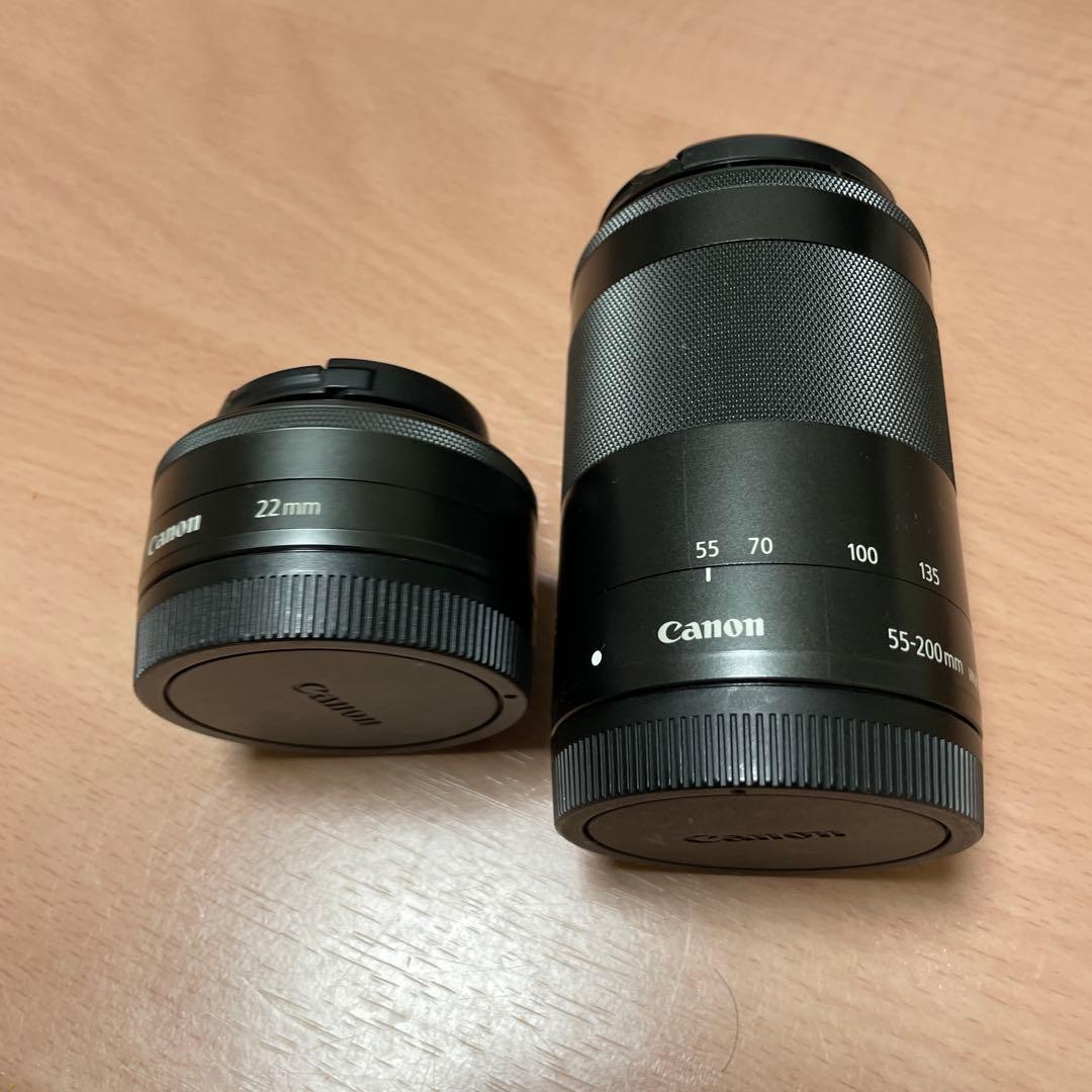 Canon 55-200mm & 22mm レンズセット