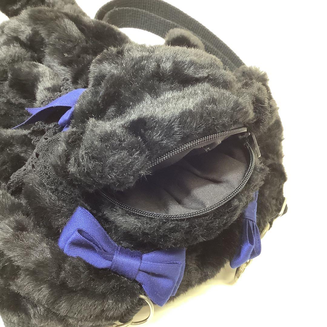 BABY 黒　うさくみゃ　ポシェット32-0123-2