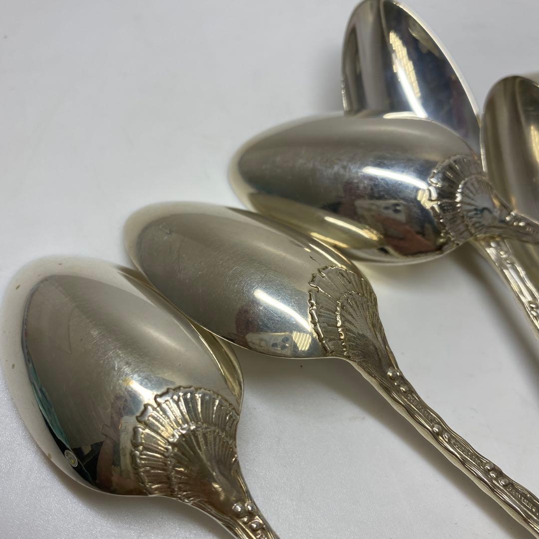 専用　ティファニーsterling刻印　彫金スプーン6点　187g 共袋　トサヒ