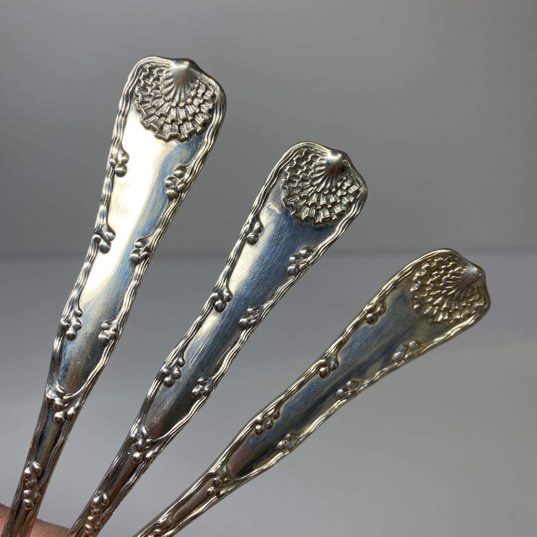 専用　ティファニーsterling刻印　彫金スプーン6点　187g 共袋　トサヒ