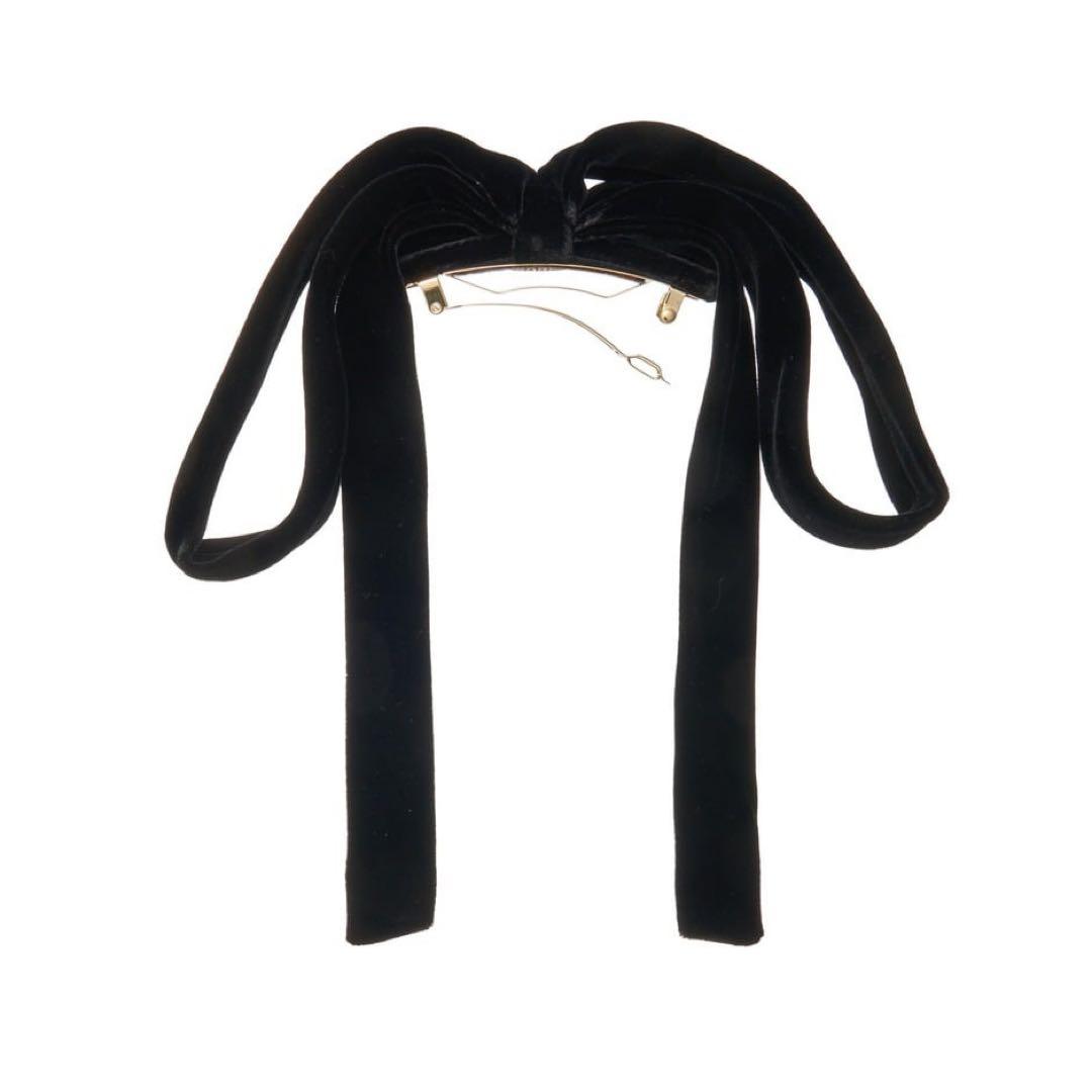 最終価格アレクサンドルドゥパリベルベットリボンバレッタ2025購入新品未使用