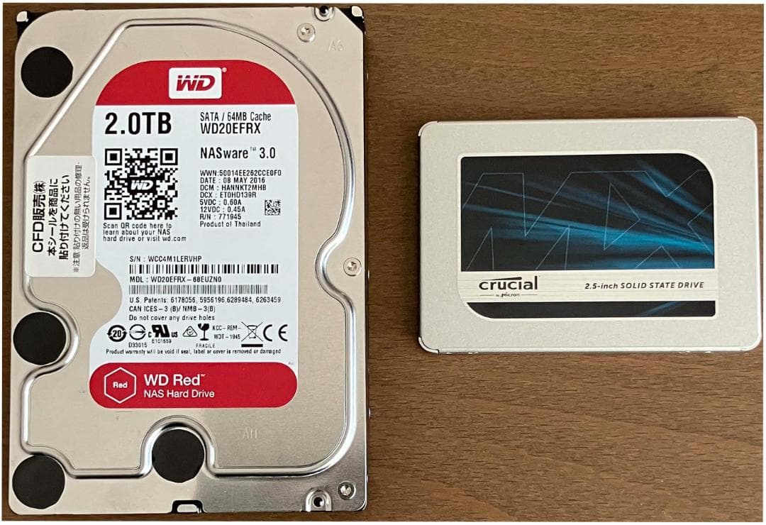 内蔵型SSD HDD&SSD