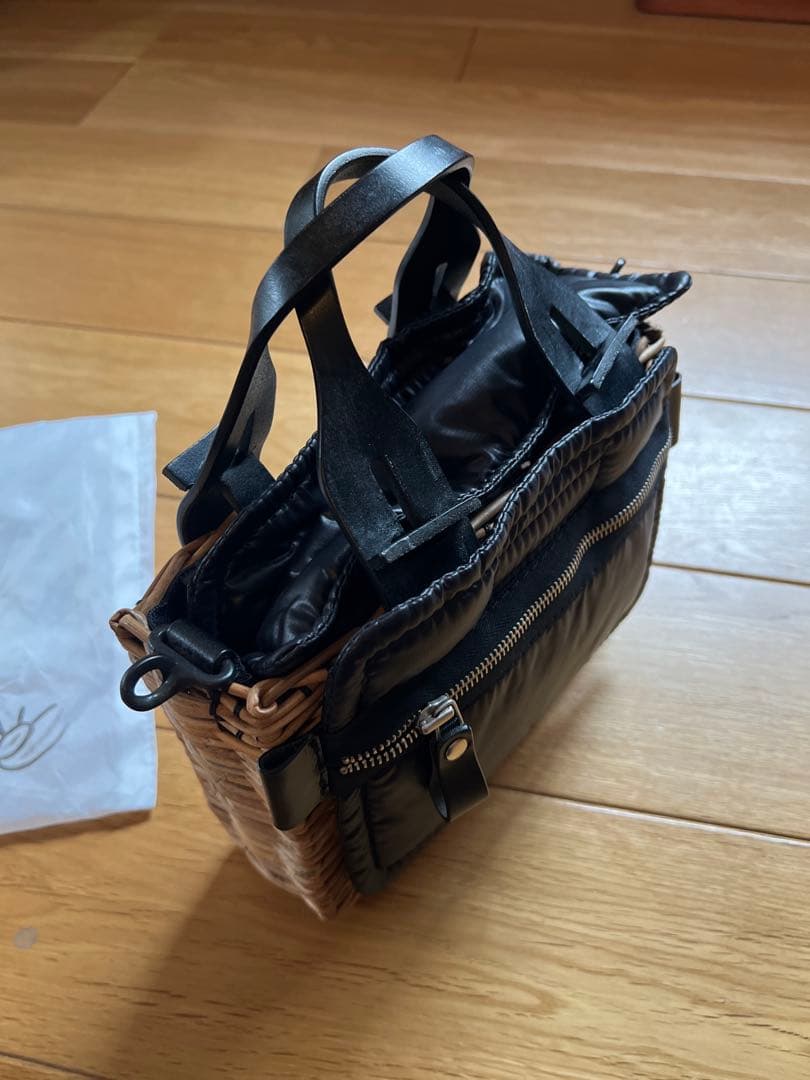 ZUU14様　ebagos 角よこバスケットＳ　ポーチ付 スイッチハンドル