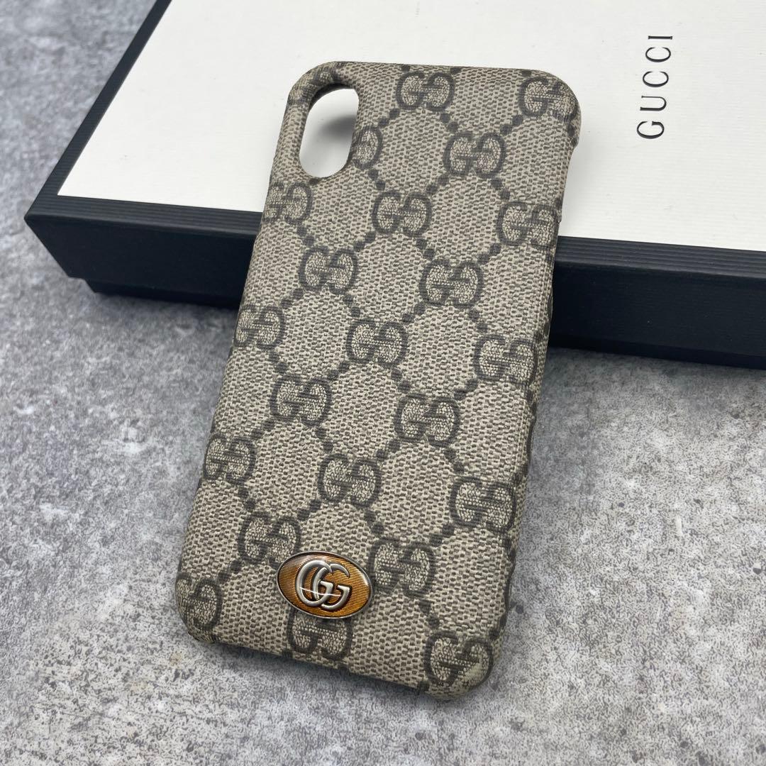 【美品】GUCCI グッチ iPhoneケース X/XS専用 スマホケース GG