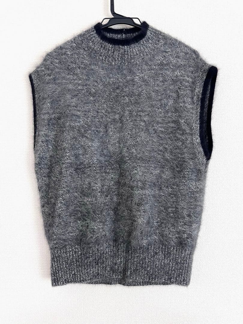 極美品UNITED ARROWS フォックス カシミヤ ハイネック ニットベスト