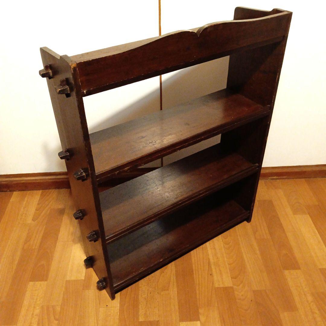 本棚　昭和レトロ 木製　古民家 民芸品