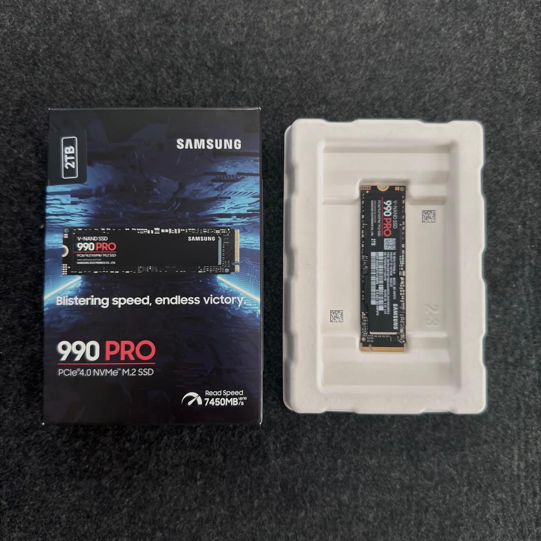 内蔵型SSD Samsung 990 PRO 2TB PCle4.0 M.2 SSD