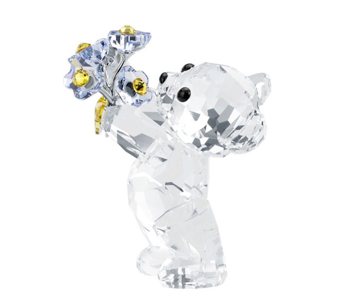 新品　スワロフスキー Krisベア Forget-me-not 勿忘草