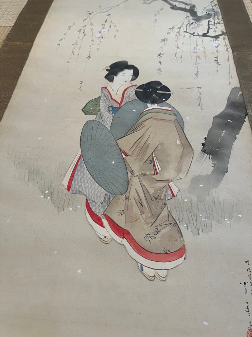 美人画　掛け軸