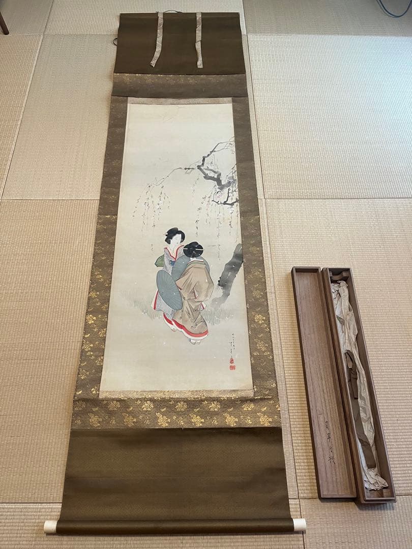 美人画　掛け軸