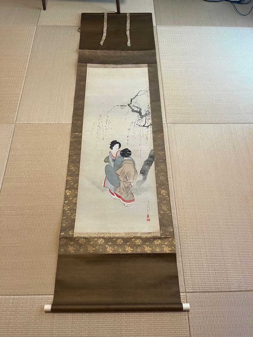 美人画　掛け軸