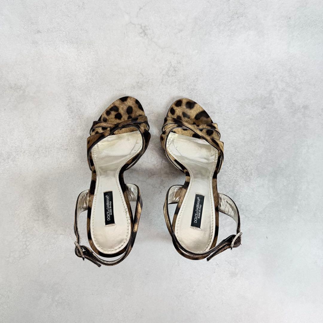 靴 Dolce&Gabbana Leopard Heels 38