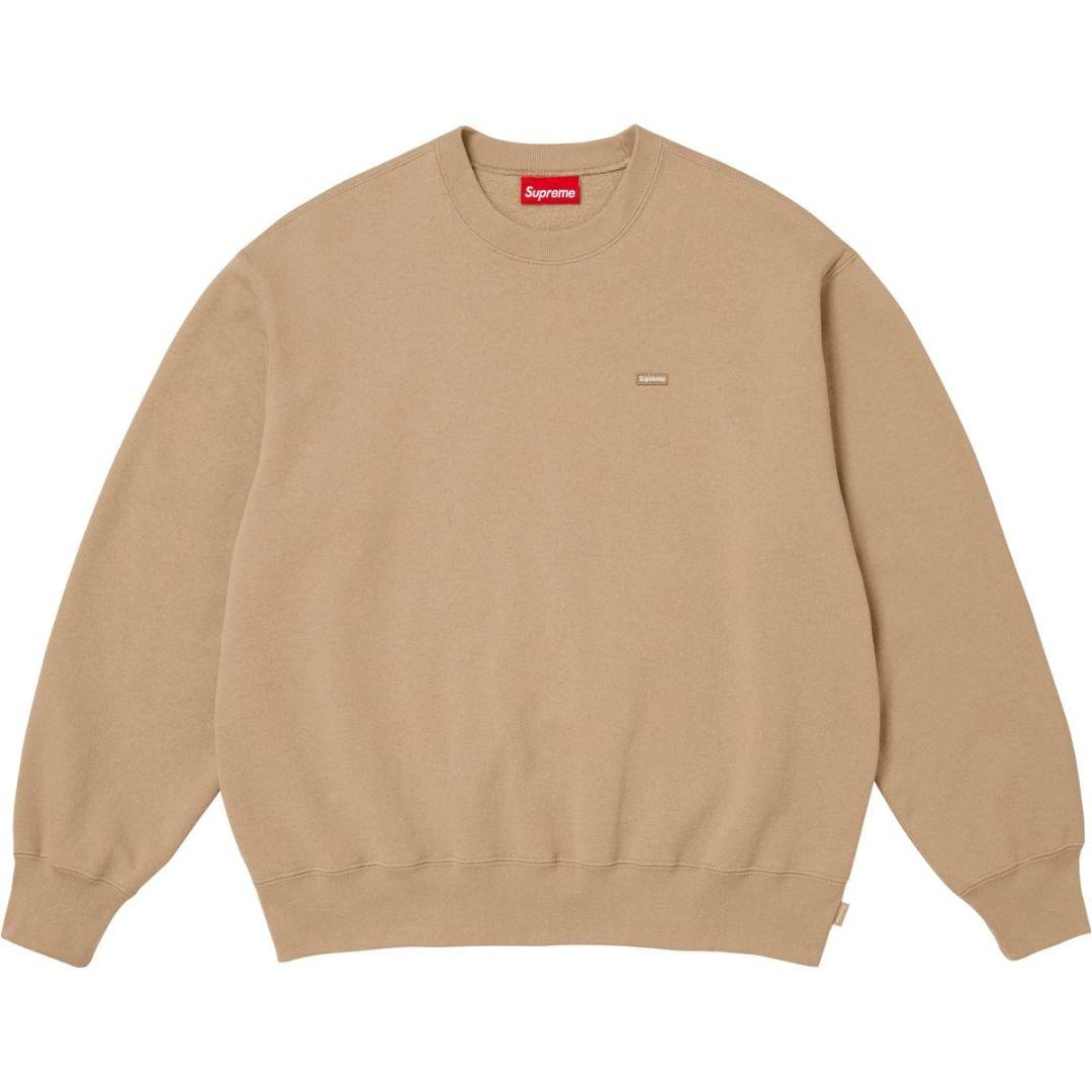トップス 25fw Supreme Small Box Crewneck tan XL