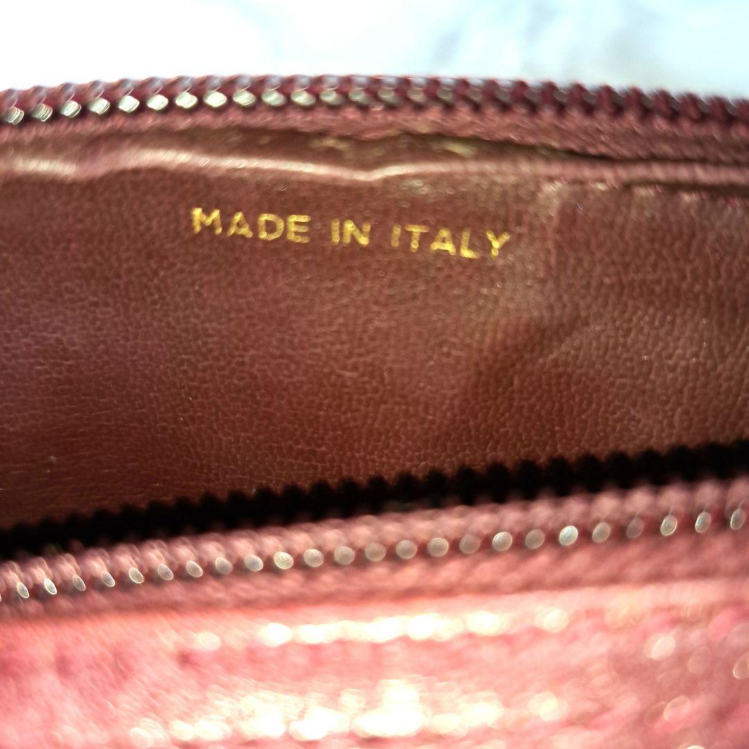 ✨️超美品✨️CELINE セリーヌ　Cマカダムキャンバス カーフワインレッド