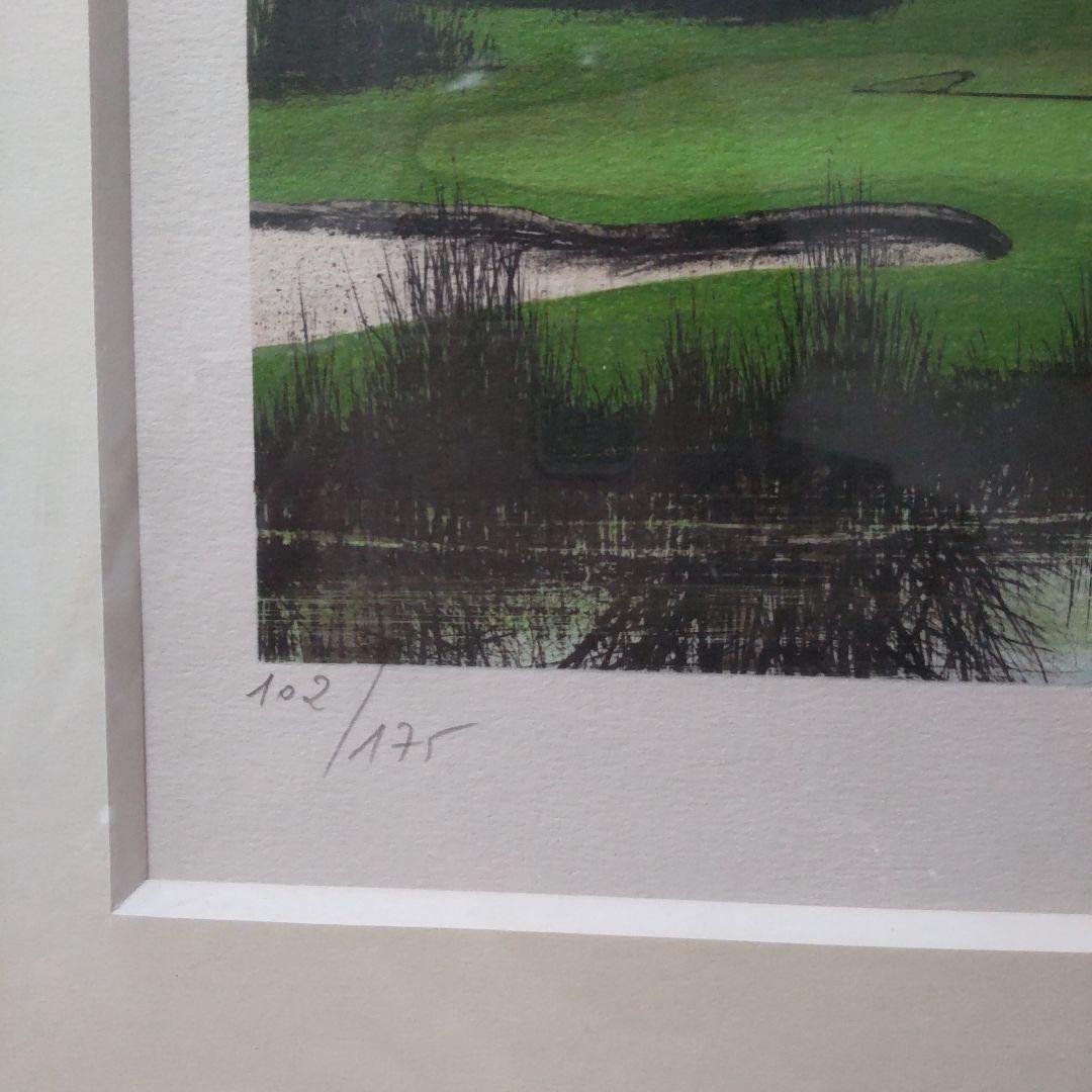 値下げ　デペルト「ショールクリークゴルフクラブ」リトグラフ