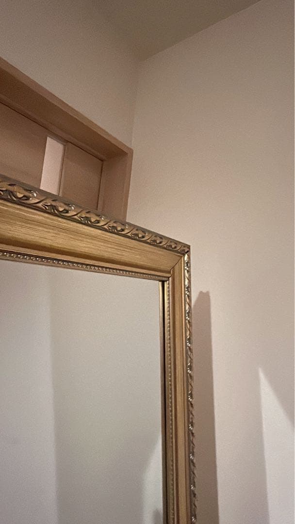 大型　ゴールド　ミラー　アンティーク調　全身鏡　スタンドミラー