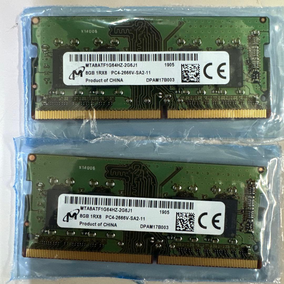 ③ 各社ノート型パソコン用DDR4　16GB　（8GB*2）