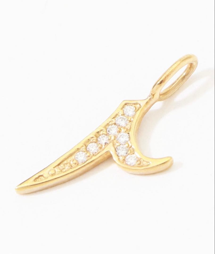 TOMORROWLAND K10YG ナンバーペンダントトップNO.2 美品