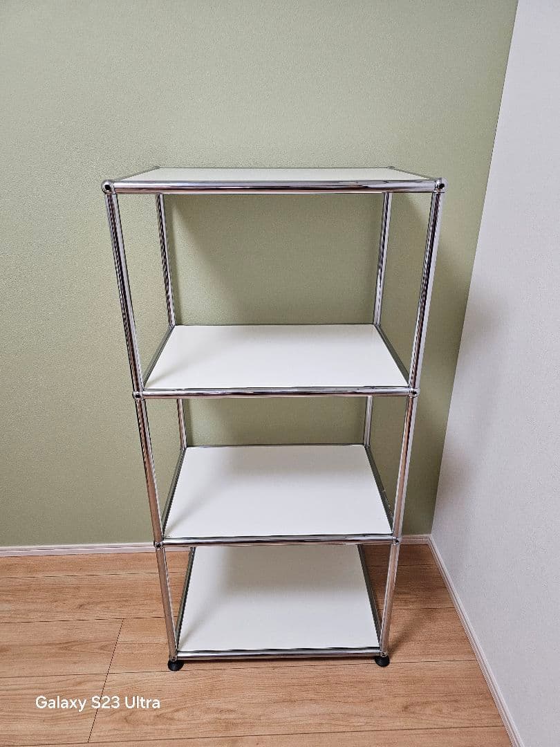 USMハラー 三段オープンキャビネット リビング・キッチン等 ピュアホワイト