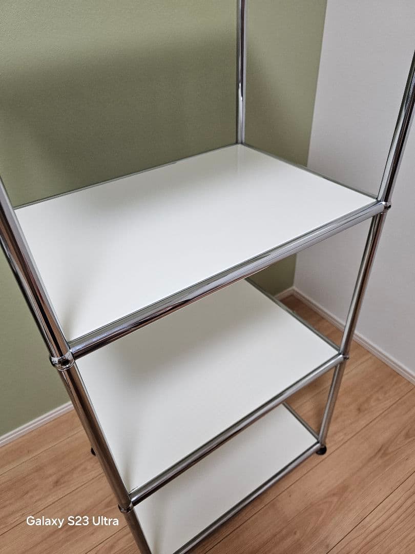 USMハラー 三段オープンキャビネット リビング・キッチン等 ピュアホワイト