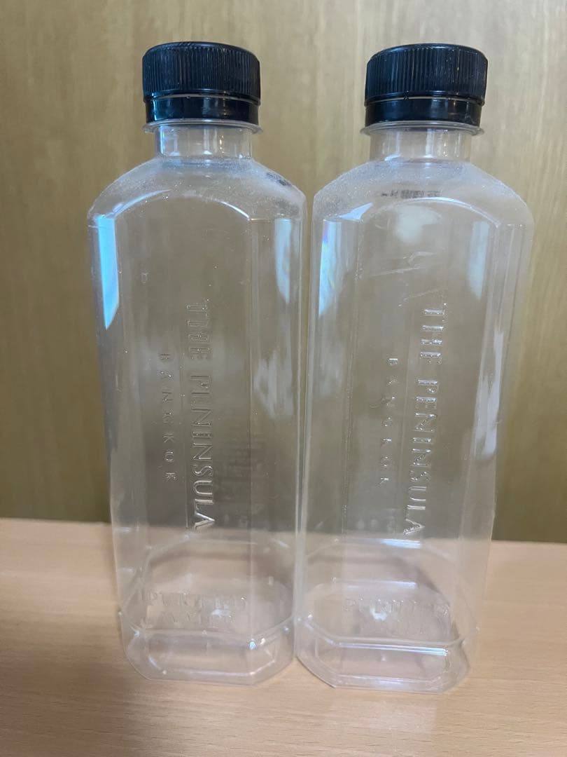 THE PENINSULA バンコク空透明ボトル 2本セット