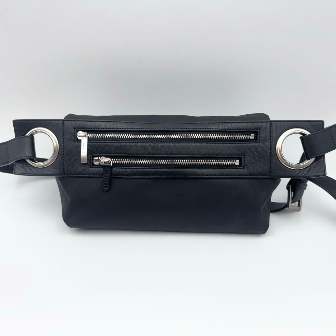 カワカワhatomeボディバッグ Rubber-cho ラバー 防水 本革