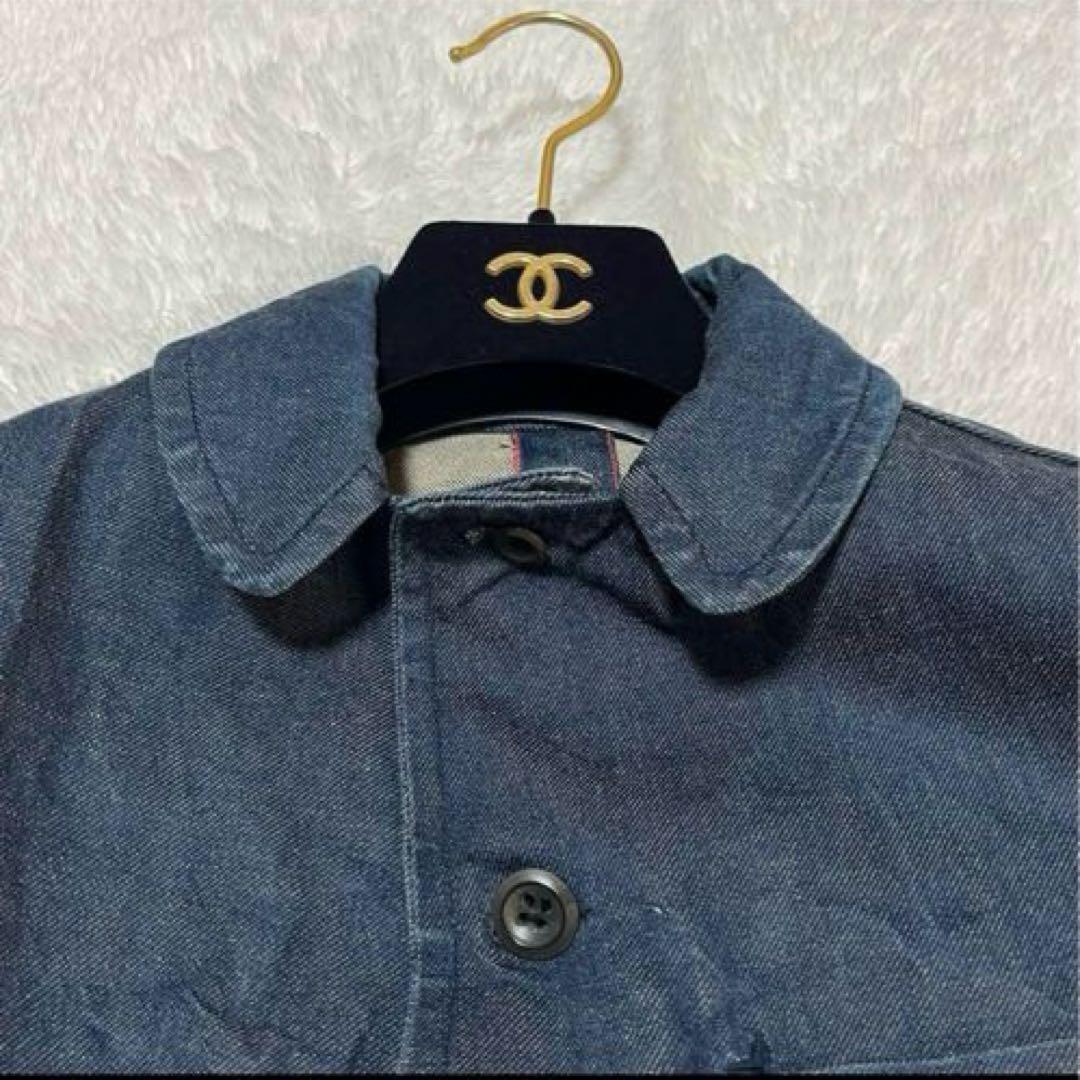 45R デニム　インディゴ　ジャケット　カバーオール　R刺繍