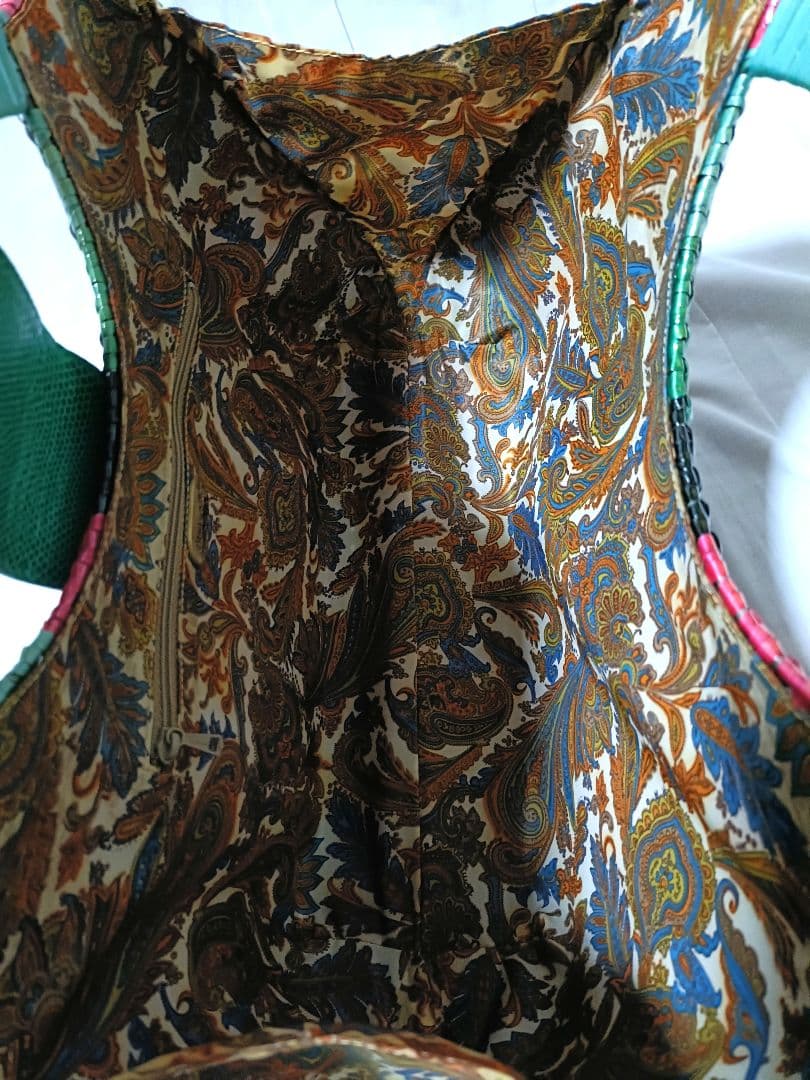 ロベルトリッチ 編込みかごバッグ ハンドバッグ マルチカラー イタリア