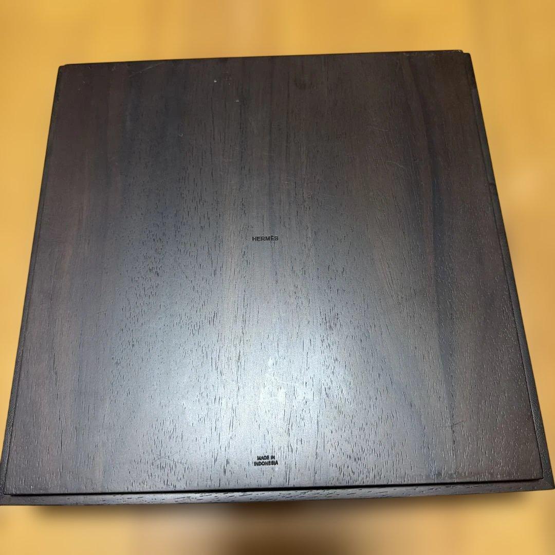 エルメス HERMES ケース ウッドボックス　ホースデザイン