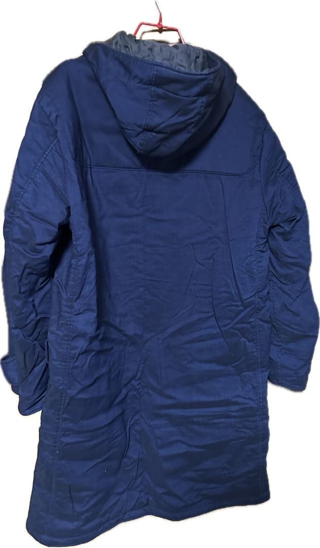 BLUE BLUE フード付きダッフルコート M ネイビー