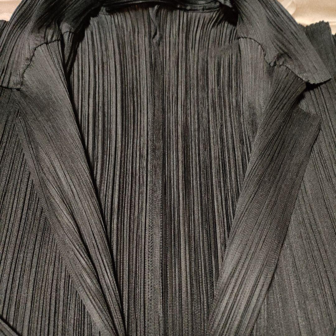 PLEATS PLEASE イッセイミヤケ 長袖襟付きカーディガン　ジャケット