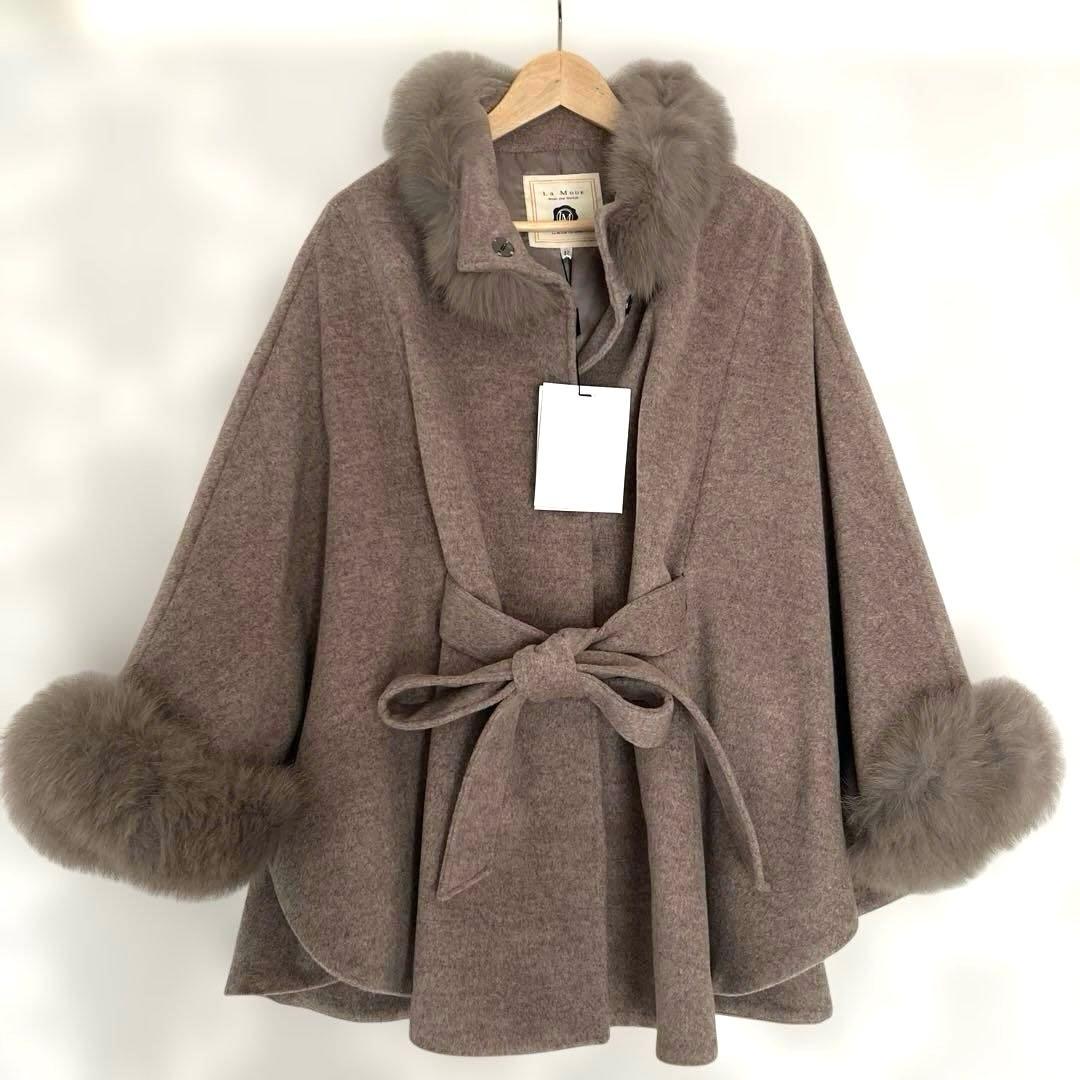 新品未使用✨【LA MODE】ラモード　ポンチョコート　ウールコート　L〜XL