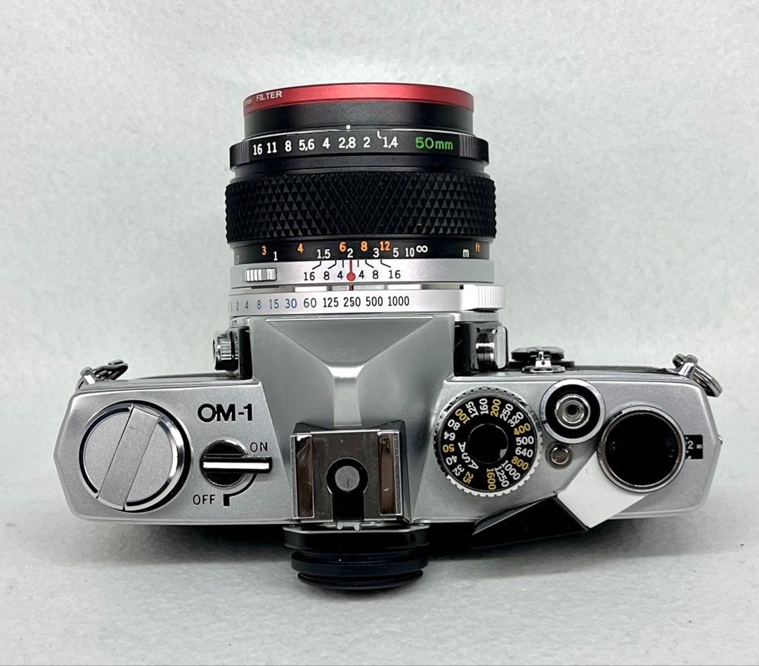 【実用美品】OLYMPUS OM-1 フィルムカメラ標準レンズ付き0020603