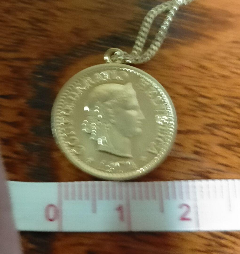 ば*ぁ様 K18GP 型ペンダント ネックレス