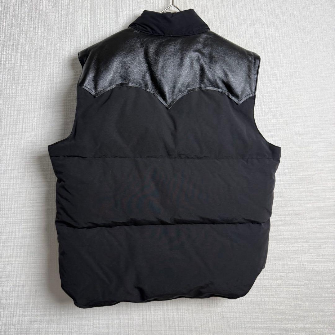 ジャケット・アウター 633 SUGAR CANE SC12340 Down Vest Black