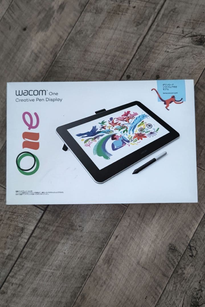 【美品】Wacom One液晶ペンタブレット 本体+保護シート+ペン追加(中古)