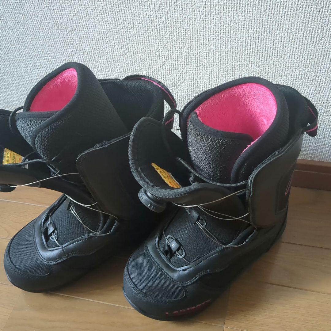 LA STARTS スノーボードブーツ 女性用 ブラック/ピンク