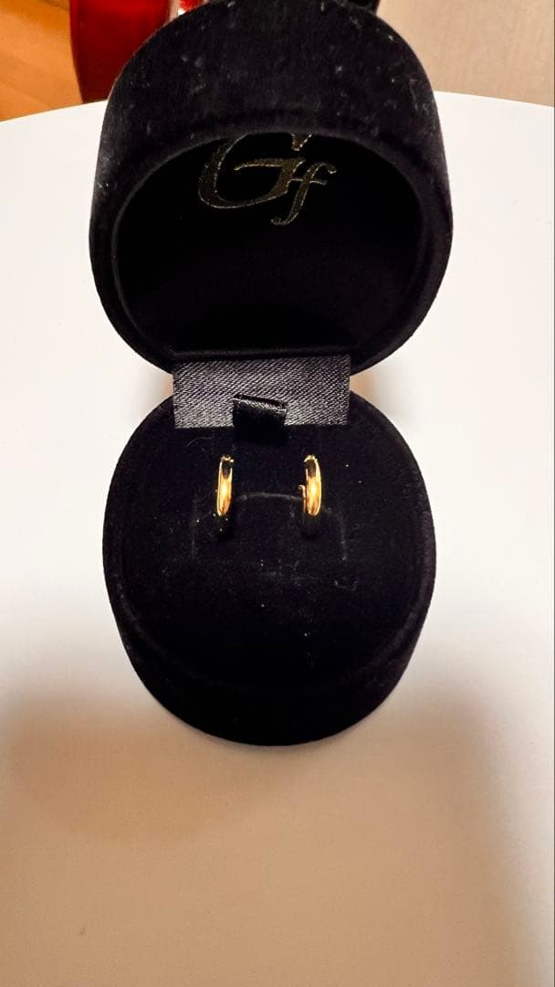 フープピアス 18金 18k イエローゴールド (0.51g)