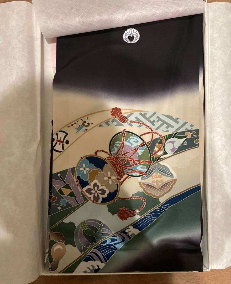 お宮参り　産着　絹100% 男の子