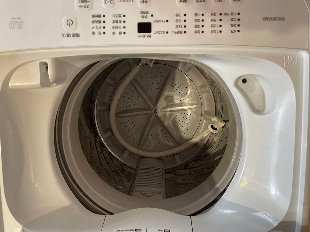 洗濯機 【美品】 縦型 5.0kg アイリスオーヤマ （IAW-T504）