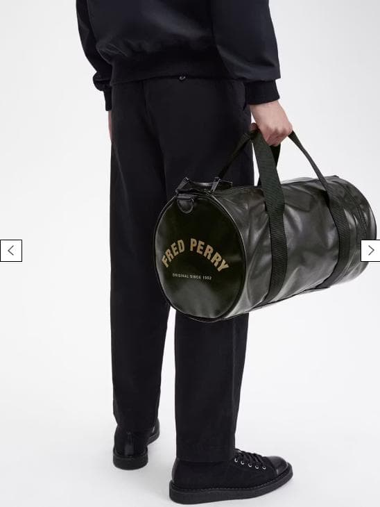 限定価格★Fred Perry Tonal Classic Barrel Bag