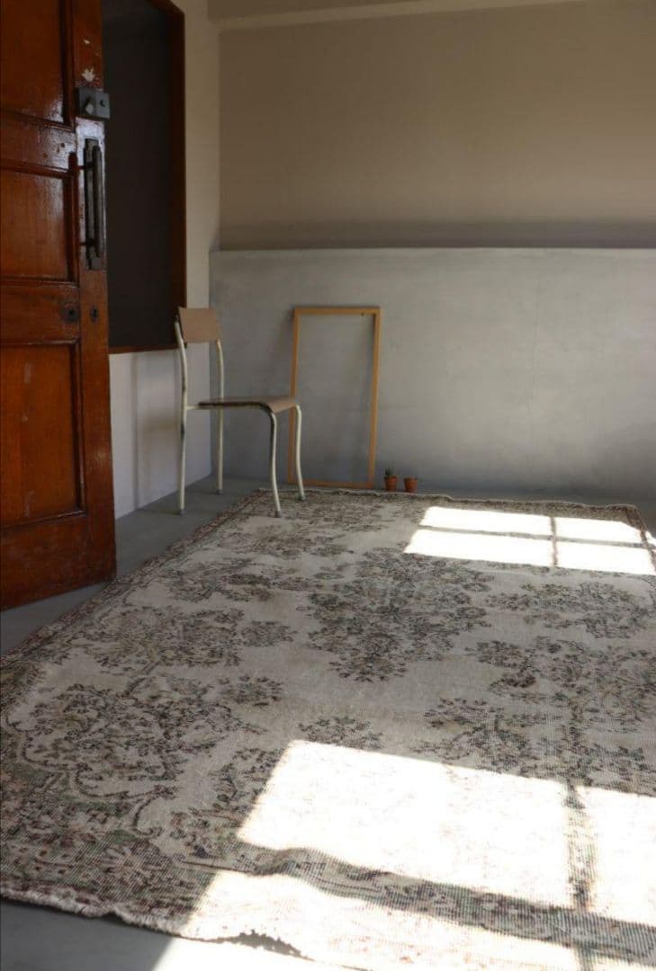 ボタニカルbeige ヴィンテージラグ　トルコラグ　ウィリアムモリス　アクタス