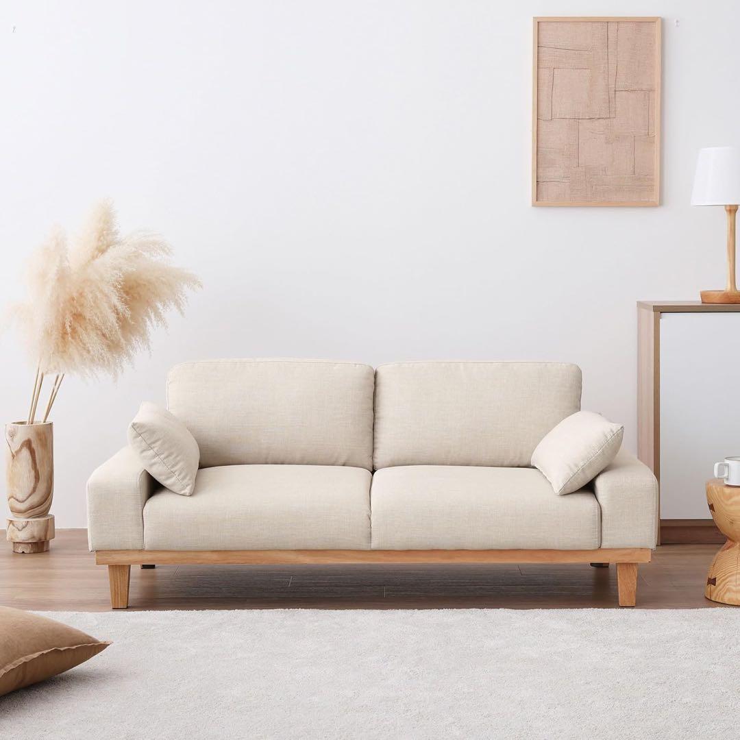 【ほぼ新品】VENTOTA 2人掛けソファ Shelo ベージュ