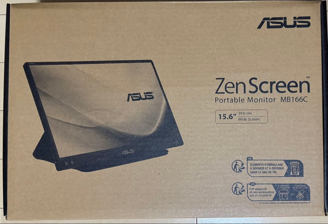 ディスプレイ・モニター本体 ASUS ZenScreen MB166C