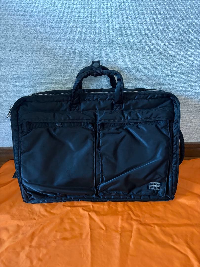 極美品PORTER TANKER 3WAY BRIEFCASE 2層式　ブラック