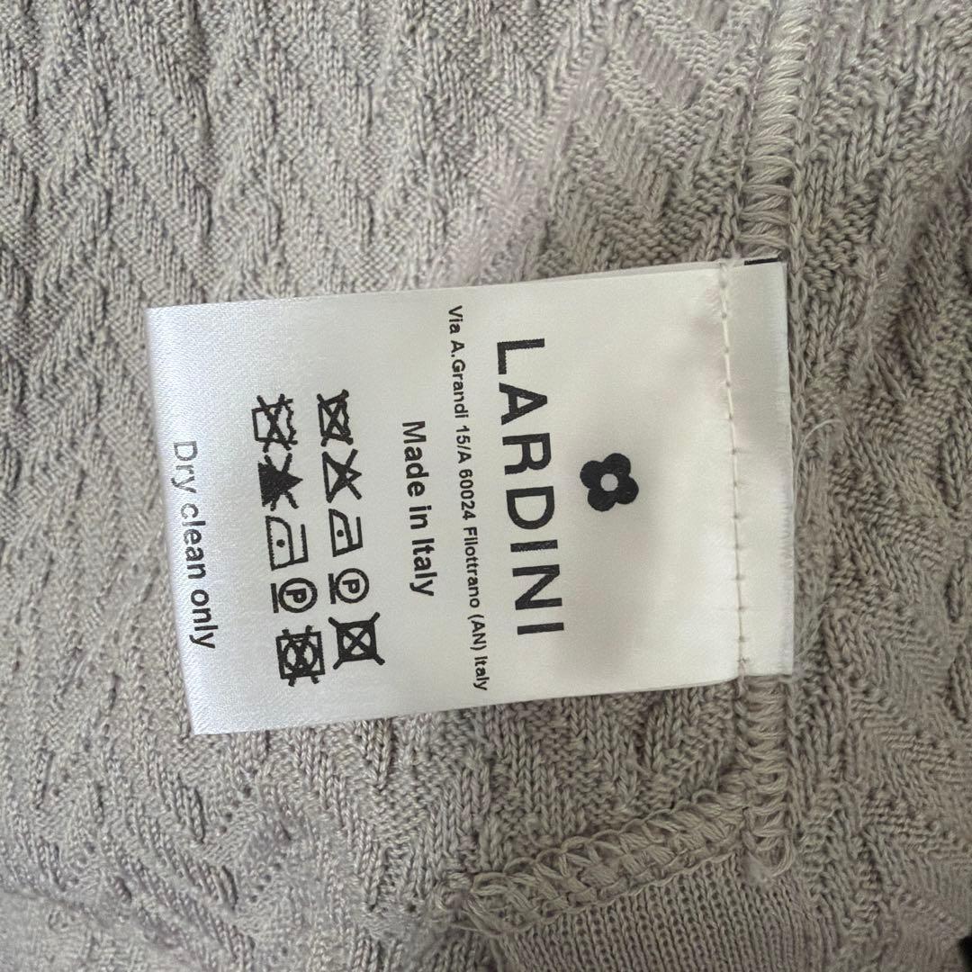 LARDINI ベージュ ダブルブレスト テーラードジャケット