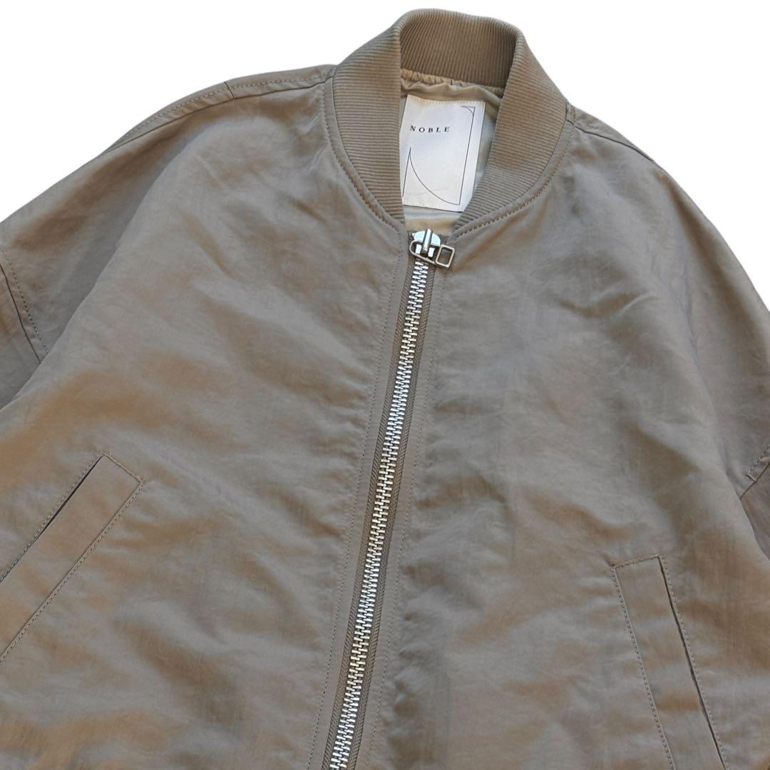極美品　NOBLE 完売品 ヴィンテージナイロン MA-1 グレー