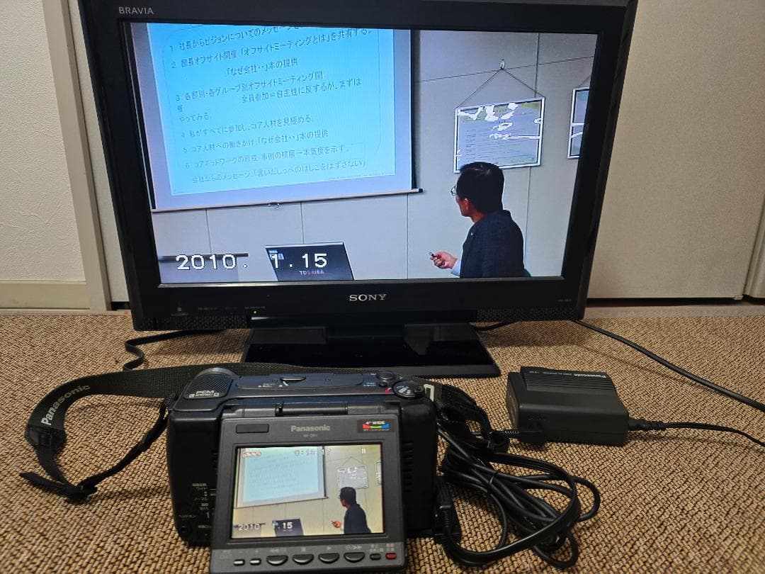 n*o様 録画／再生動作OK Panasonc NV-DR1 ACアダプタ AV