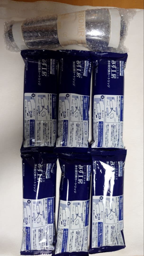 蛇口一体型浄水器「みず工房」 浄水器本体+カードリッジ６本セット